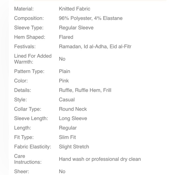 Cream Peplum Blouse with Long Sleeves - Picture 10 of 10